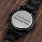 Customizable engraved black watch - aybendito
