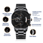 Customizable engraved black watch - aybendito