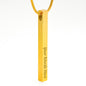 Modern, elegant, and bold. Our personalized bar stick necklace. Surprise your love ones. - aybendito
