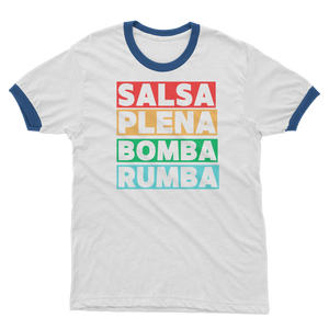 Ritmos dela Isla Adult Ringer T-Shirt