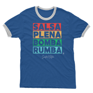 Ritmos dela Isla Adult Ringer T-Shirt