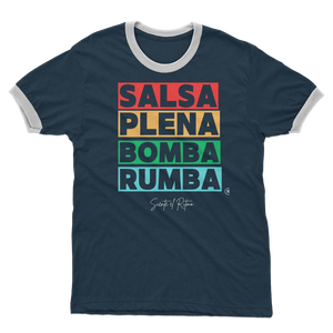 Ritmos dela Isla Adult Ringer T-Shirt