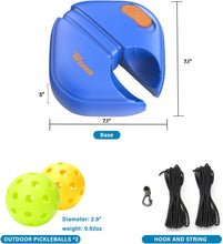 Match Buddy Pickleball Trainer - Pickle Ball Practice Rebounder with 2 Balls, Pickleball Training Aids for Adults, Kids, for Self Practice