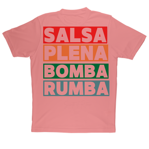 Ritmos dela Isla Salsa ,Bomba,Plena Sublimation Adult T-Shirt