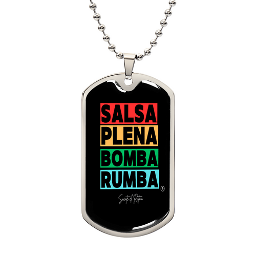 Ritmos de Puerto Rico dog tag