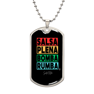 Ritmos de Puerto Rico dog tag