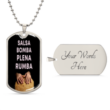 Salsa,Bomba,Plena,Rumba dogtag - aybendito