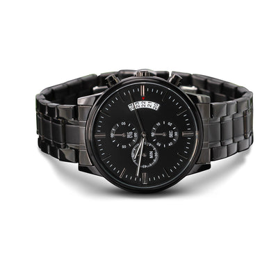 Customizable engraved black watch - aybendito