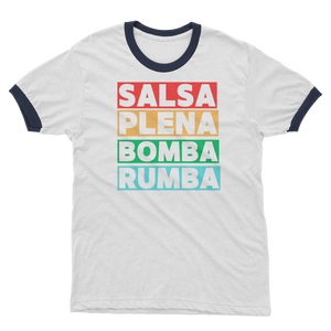 Ritmos dela Isla Adult Ringer T-Shirt