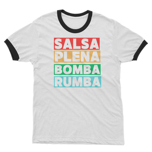 Ritmos dela Isla Adult Ringer T-Shirt