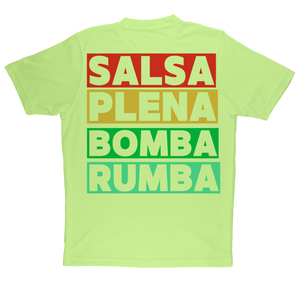 Ritmos dela Isla Salsa ,Bomba,Plena Sublimation Adult T-Shirt