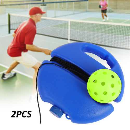 Match Buddy Pickleball Trainer - Pickle Ball Practice Rebounder with 2 Balls, Pickleball Training Aids for Adults, Kids, for Self Practice