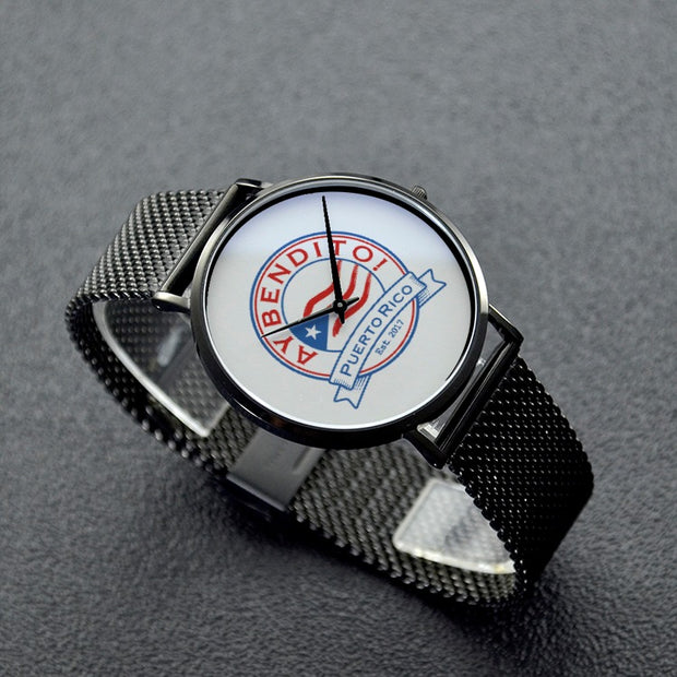 30 Meters Waterproof Quartz Fashion Watch With Casual Stainless Steel Band - aybendito