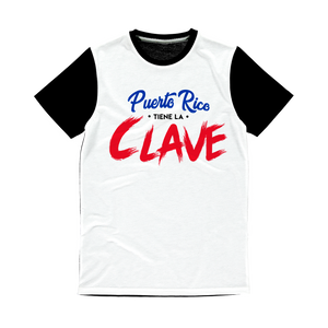 Puerto Rico tiene La Clave Classic Sublimation Panel T-Shirt - aybendito