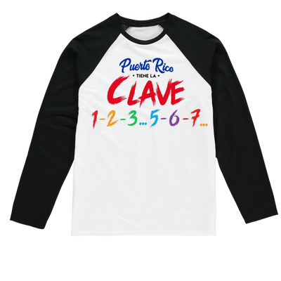Puerto Rico Tiene La Clave-123457 Sublimation Baseball Long Sleeve T-Shirt - aybendito