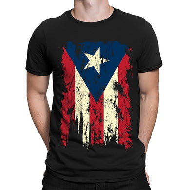 Vintage Distressed Puerto Rico Flag Men's T-Shirt, SpiritForged Apparel New T-Shirt Men Fashion T Shirts Top Tee Plus Size - aybendito