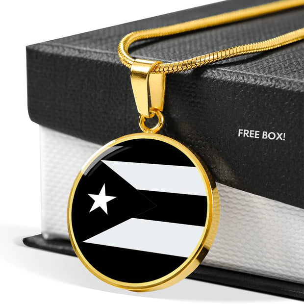 Resistance Puerto Rico Flag handmade necklace - aybendito