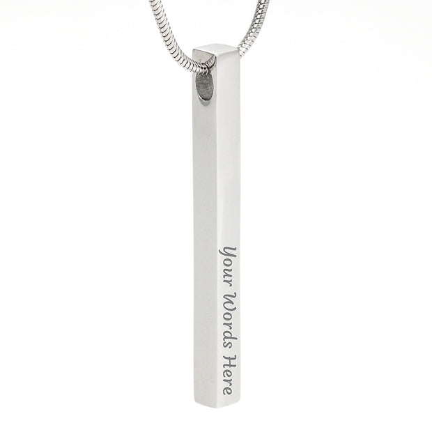Modern, elegant, and bold. Our personalized bar stick necklace. Surprise your love ones. - aybendito