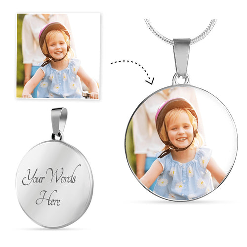 Personalized luxury pendant.. Upload your own Boricua photo! - aybendito