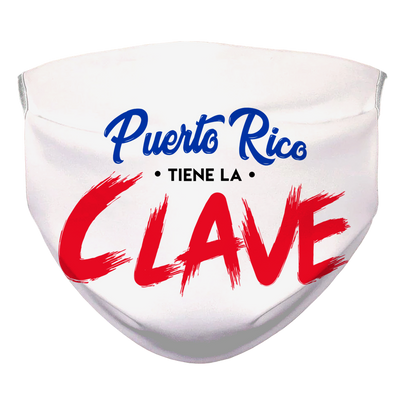 Puerto Rico tiene La Clave Sublimation Face Mask - aybendito