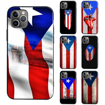 Puerto Rico Flag TPU Case For iPhone 12 13 Pro Max mini X XR XS Max 6S 7 8 Plus SE 2020 11 Pro Max Cover - aybendito