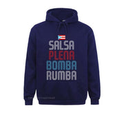 Puerto Rico Flag Music Tee Salsa Plena Bomba Rumba Youthful Hoodies For Men Mother Day Sweatshirts Printed Hoods Faddish - aybendito