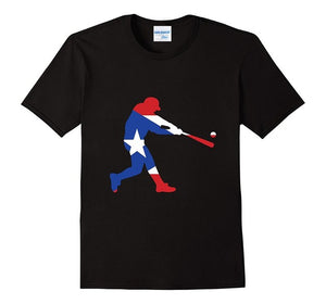 Fashion Men's Cotton T-Shirt Men's Puerto Rico Baseball T-Shirt Classic T-Shirt Design Your Own Tee Shirt - aybendito