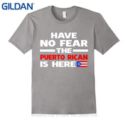 GILDAN O-neck Hipster Tshirts Have No Fear The Puerto Rican Is Here Puerto Rico Pride Funny T-shirt - aybendito