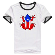 Puerto Rico Frog short sleeve casual Men Women T-shirt Comfortable Tshirt Cool Print Tops GA891 - aybendito