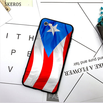 SKEROS puerto rico flag (1) TPU Phone Case Soft Cover For X 5 5S Se 6 6S 7 8 6 Plus 6S Plus 7 Plus 8 Plus - aybendito