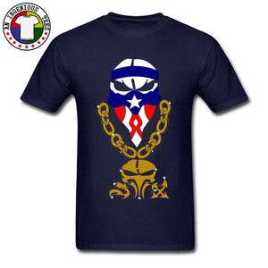 New Cool T-Shirts On Sale PP Punishment Skull Mask Puerto Rico Cotton - aybendito